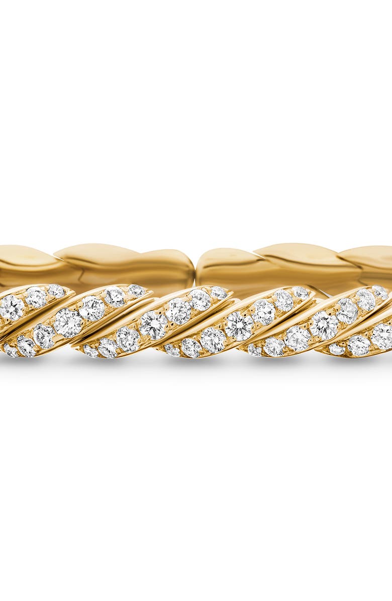 David Yurman Pavéflex Bracelet in 18K Gold with Diamonds, Alternate, color, Gold/ Diamond