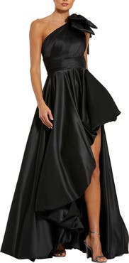 Mac Duggal Women's Asymmetrical Ruffle One Shoulder Gown