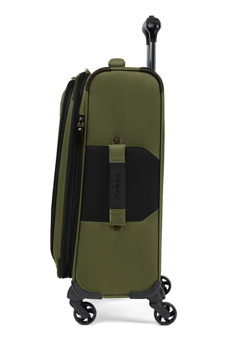 Pilot Air 2 21 Inch Expandable Spinner Suitcase, Alternate, color, OLIVE/ BLACK