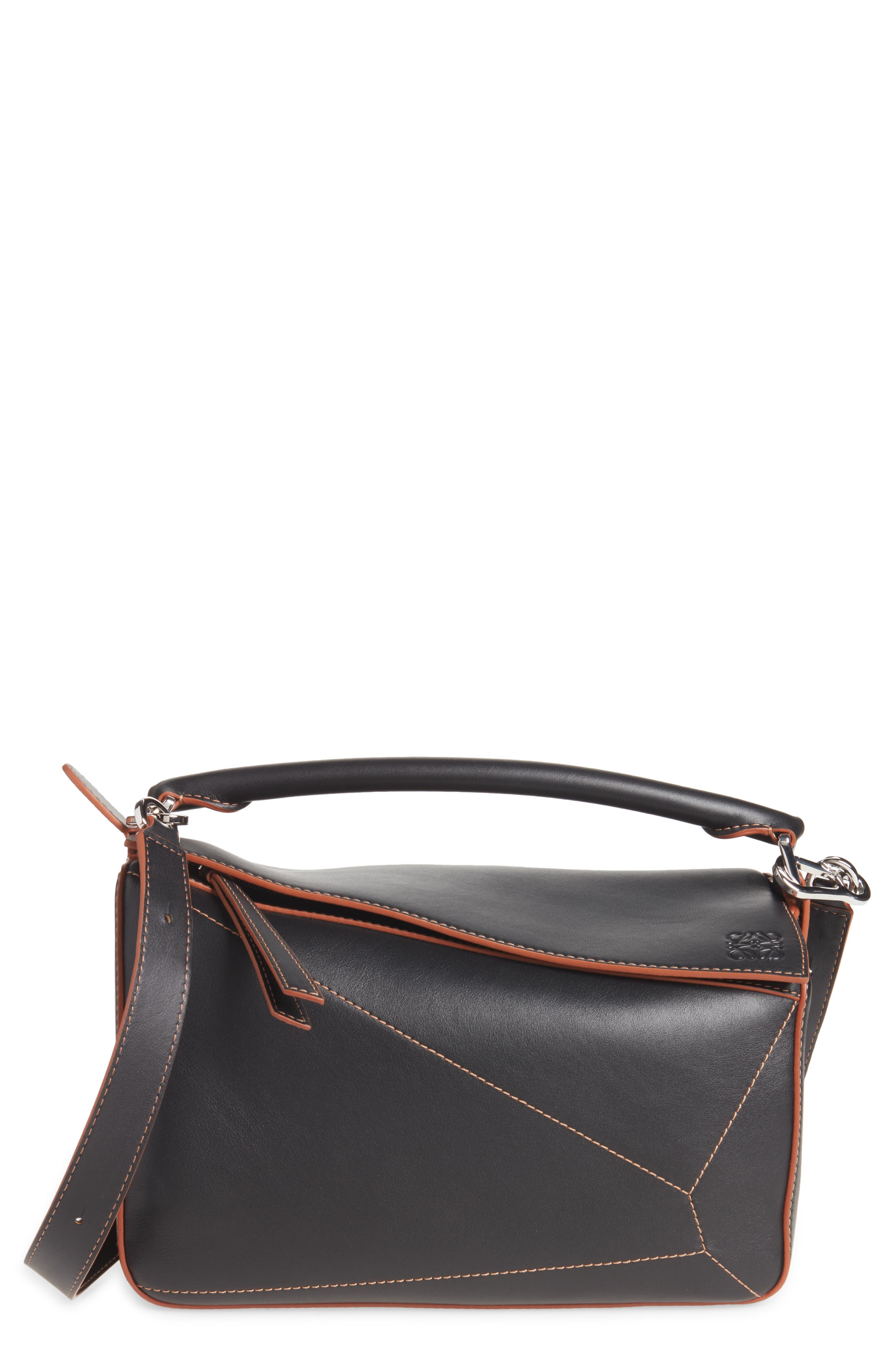 Loewe Puzzle Soft Leather Bag, Main, color, 