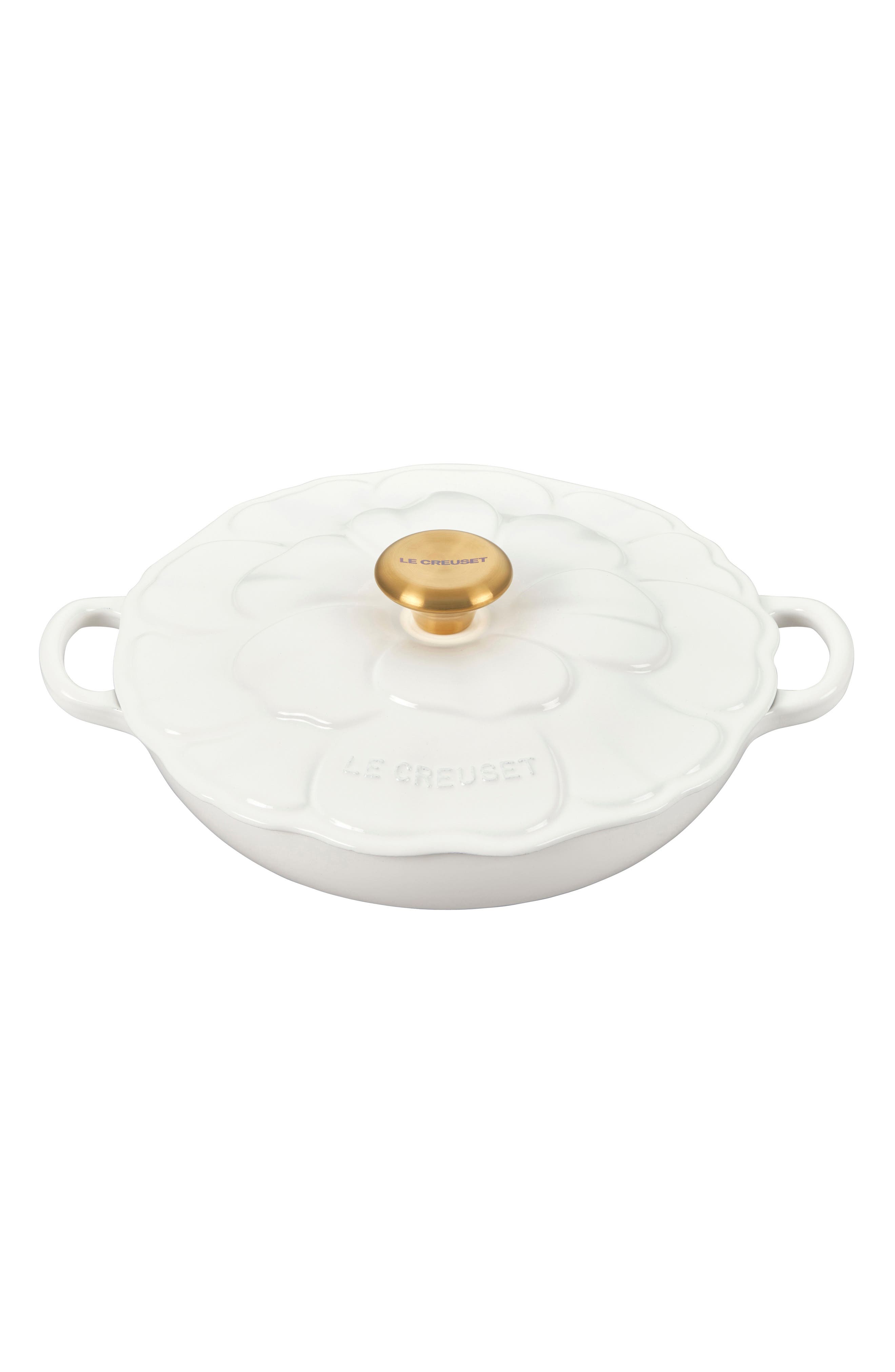 Le Creuset Petal Signature Braiser - White
