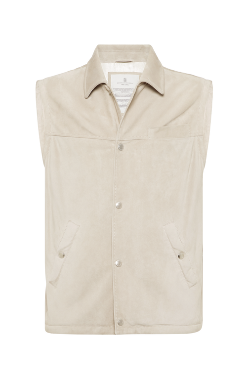 Brunello Cucinelli Padded Vest In Rope