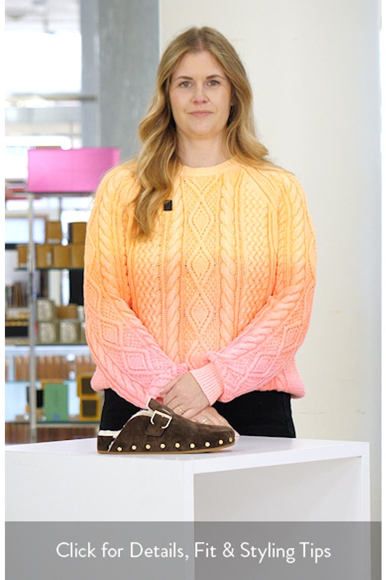 Fern 2 Genuine Shearling Clog video