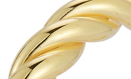 Glaze Jewelry 14k Gold Plated Sterling Silver Twisted Hoop Earrings In Gold