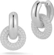 CHLOE AND MADISON Pavé Drop Earrings