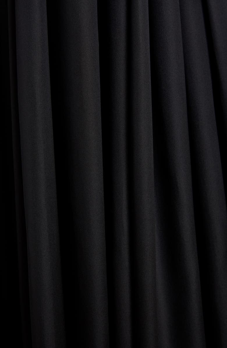 Balenciaga Ruffle Neck Satin Evening Gown, Alternate, color, 