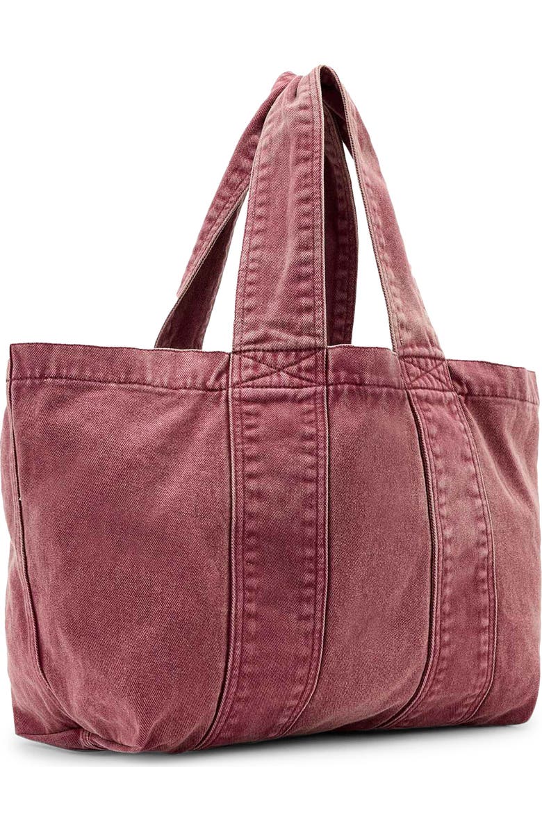 AllSaints Izzy Denim Tote, Alternate, color, Raspberry Pink