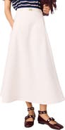 maje Heavy crepe skirt