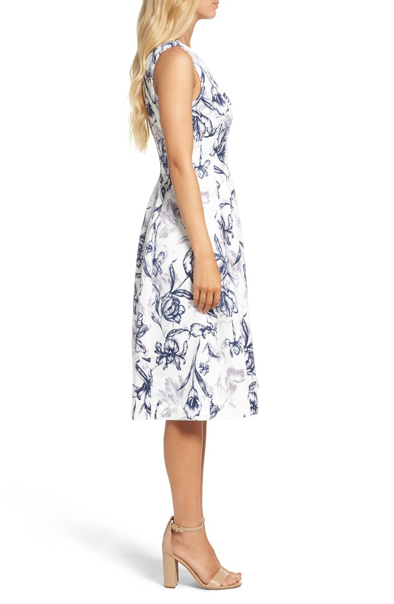 Eliza J Fit & Flare Dress, Alternate, color,