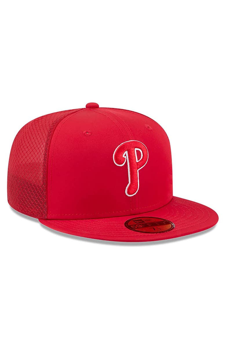 New Era Men's New Era Red Philadelphia Phillies 2026 Batting Practice 59FIFTY Fitted Hat, Alternate, color, Red