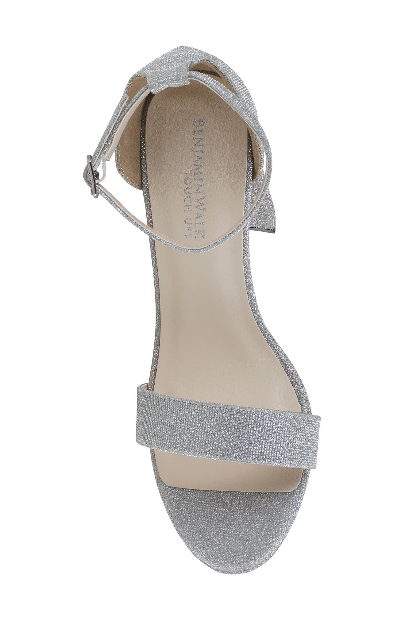 Touch Ups Mia Ankle Strap Sandal, Alternate, color, Silver