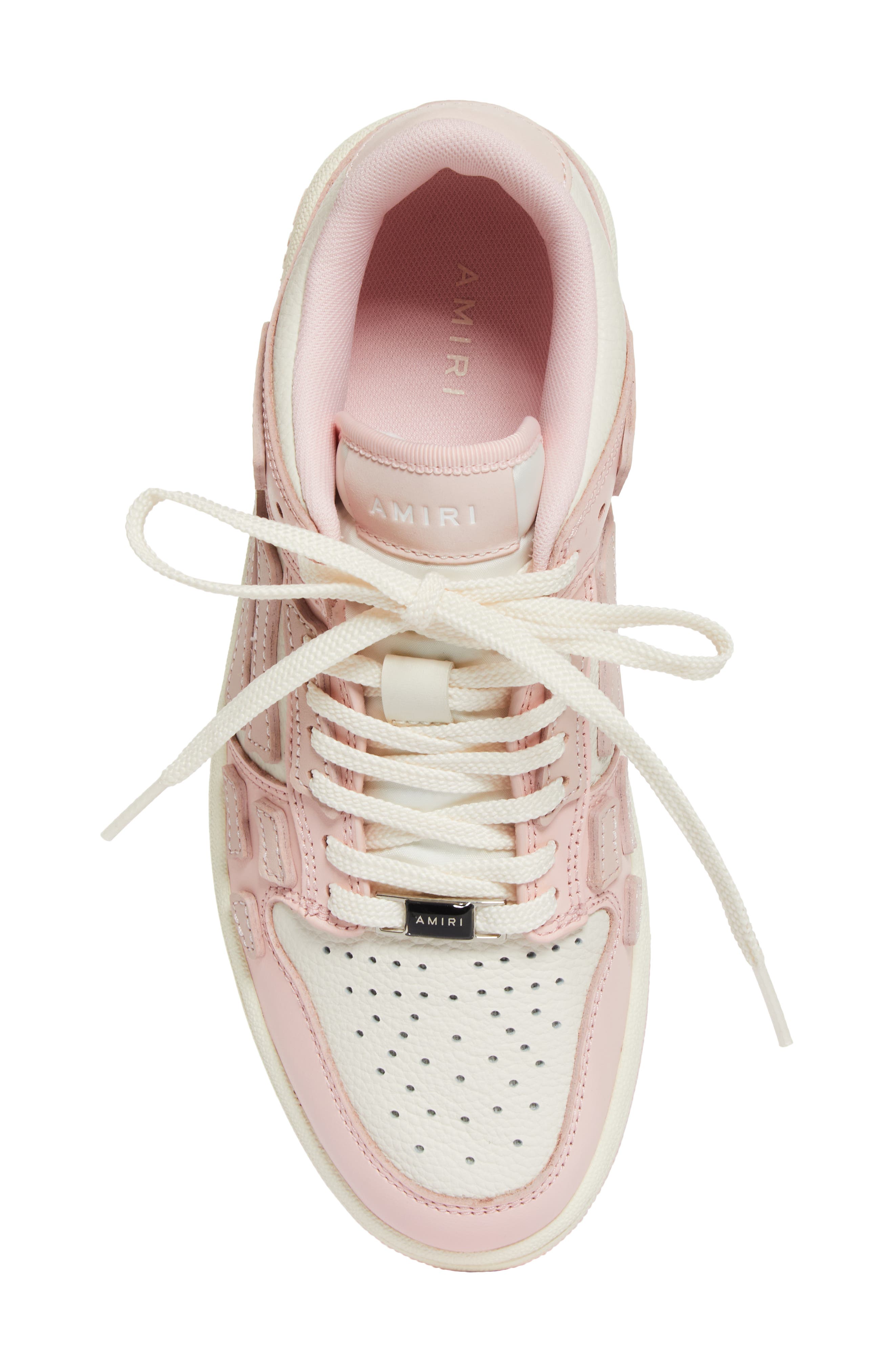 Skeleton Low Top Sneaker, Alternate, color, PINK