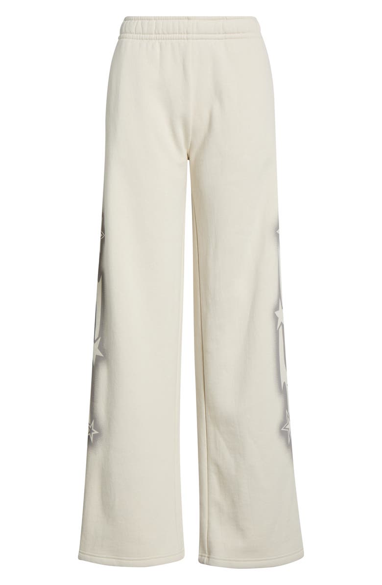 PacSun Cyber Baggy Star Print Detail Sweat Pants, Main, color, Ivory/ Silver