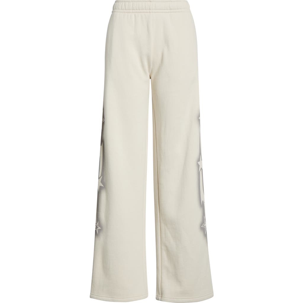 Pacsun Cyber Baggy Star Print Detail Sweat Pants In Neutral