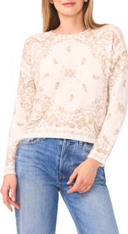 Halogen® Bandana Crop Sweater