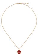 Ted Baker Fern Enamel Flower Pendant Necklace