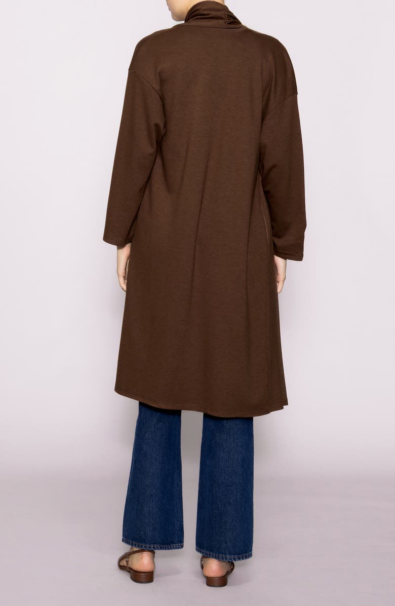 MELLODAY Midlength Knit Topper, Alternate, color, Brown