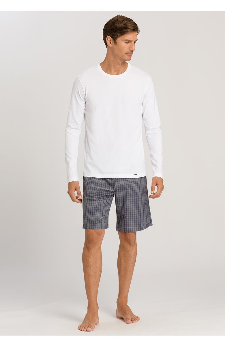 Hanro Living Cotton Crew Neck Top, Alternate, color, White