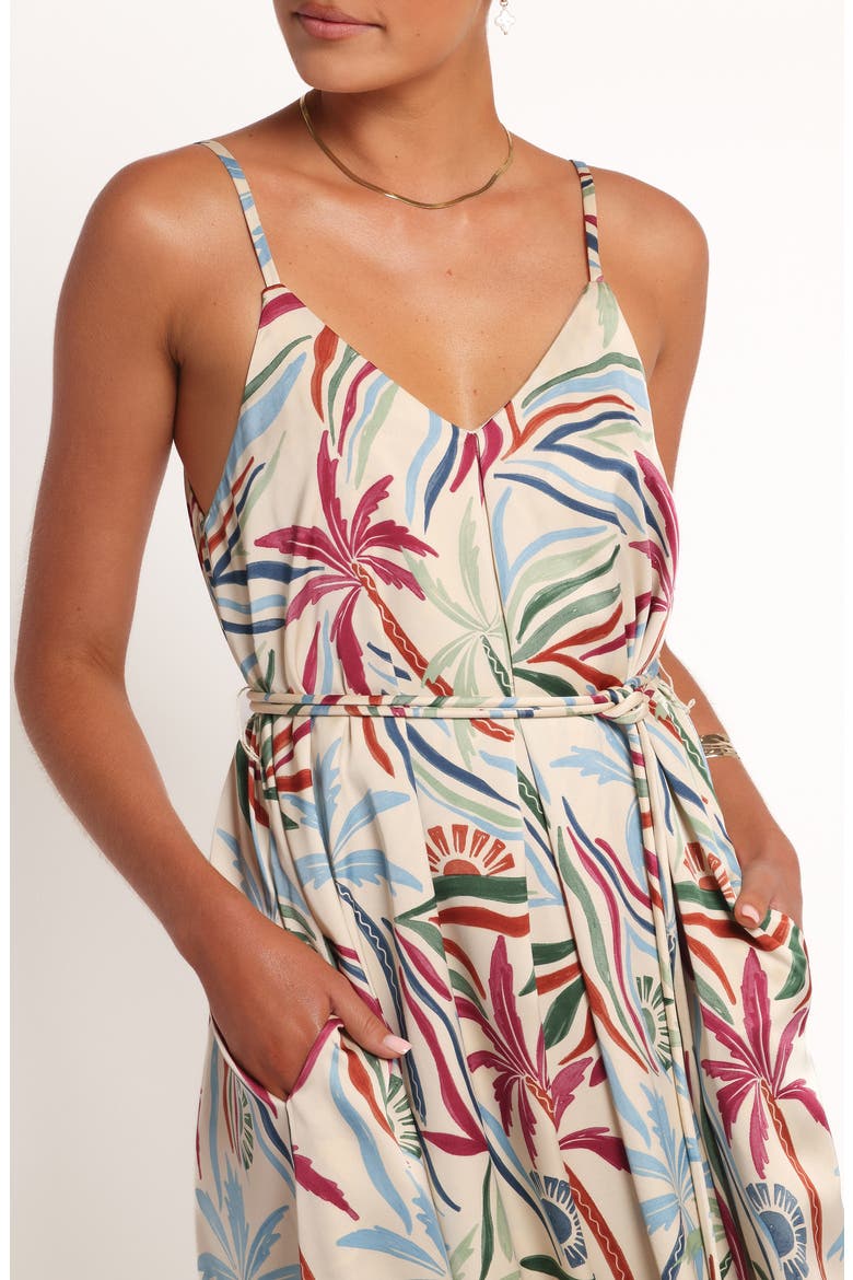 Riva Mixed Print Maxi Dress, Alternate, color, TAHITIAN TIDE