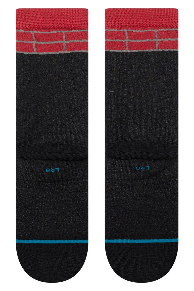 Kids' Down the Chimney Crew Socks, Alternate, color, BLACK