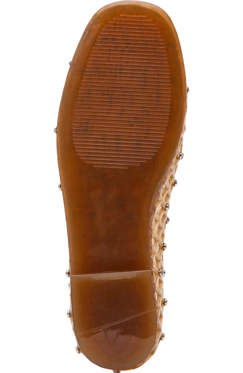 Steve Madden Grove Rhinestone Jelly Flat, Alternate, color, Tan