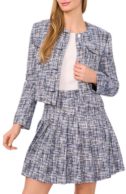 Ted Baker Tweed Jacket In Blue