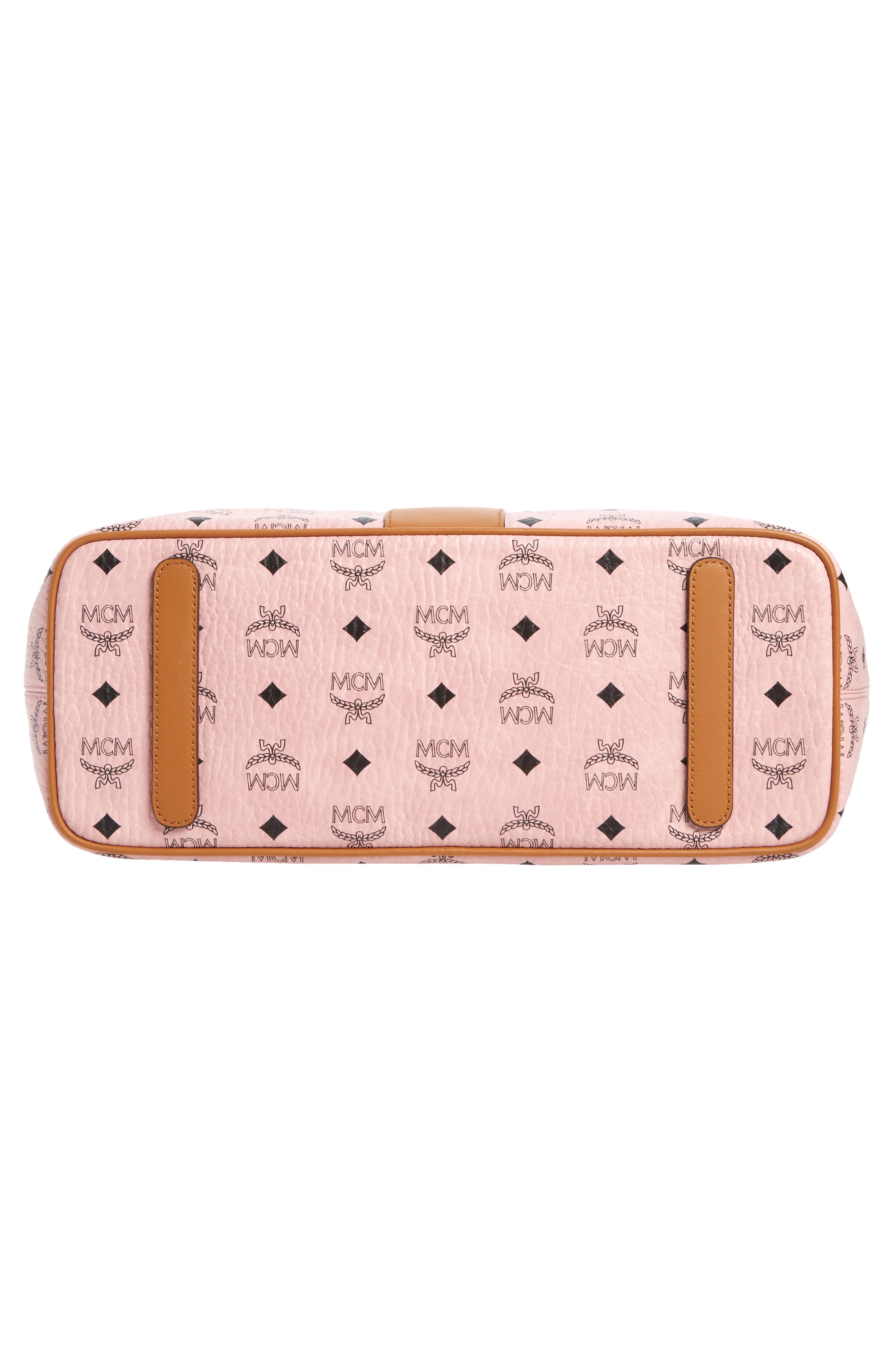 MCM Anya Medium Visetos Zip Top Shopper, Alternate, color, 