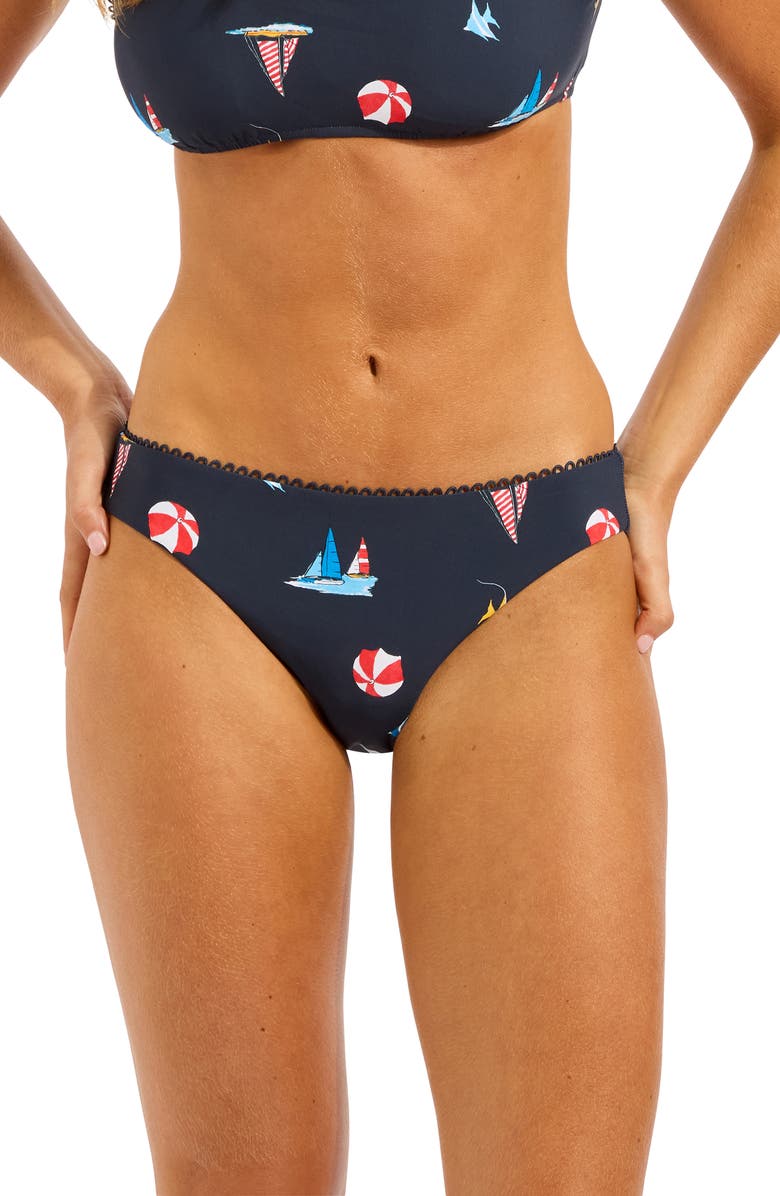 Seafolly Hipster Bikini Bottoms, Main, color, True Navy