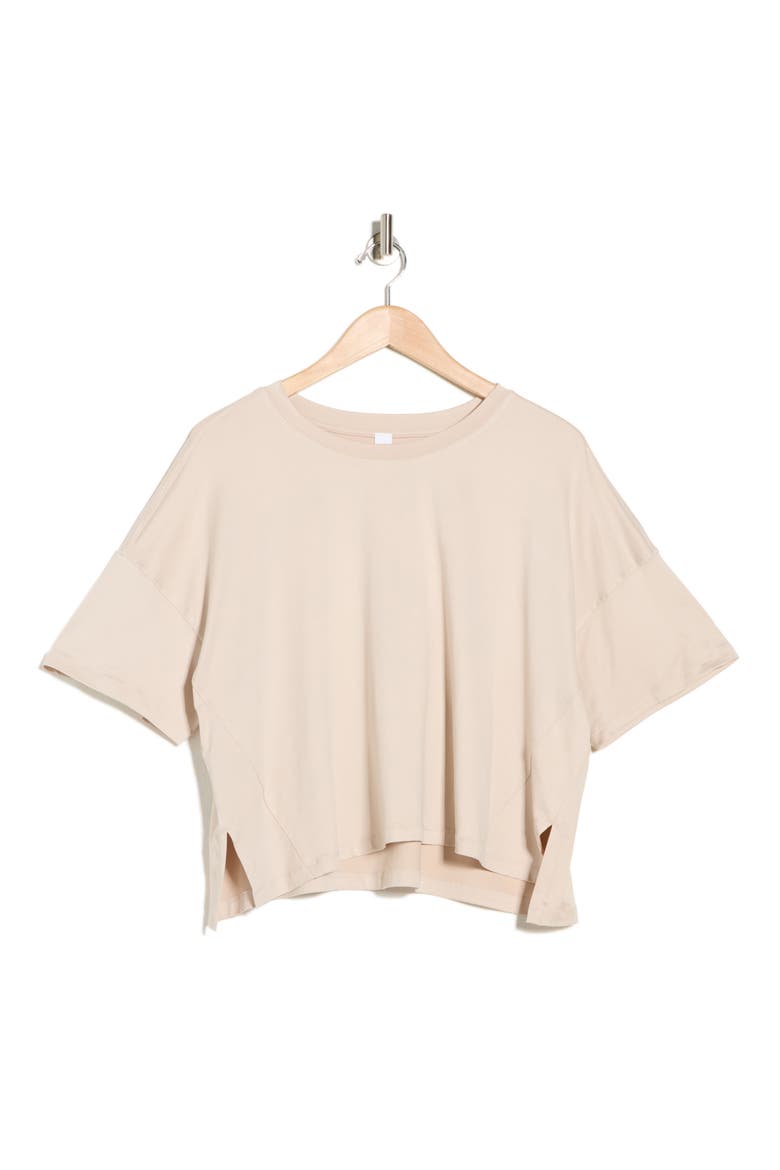 Supersoft Day One Boxy High-Low T-Shirt, Alternate, color, MIST SAND