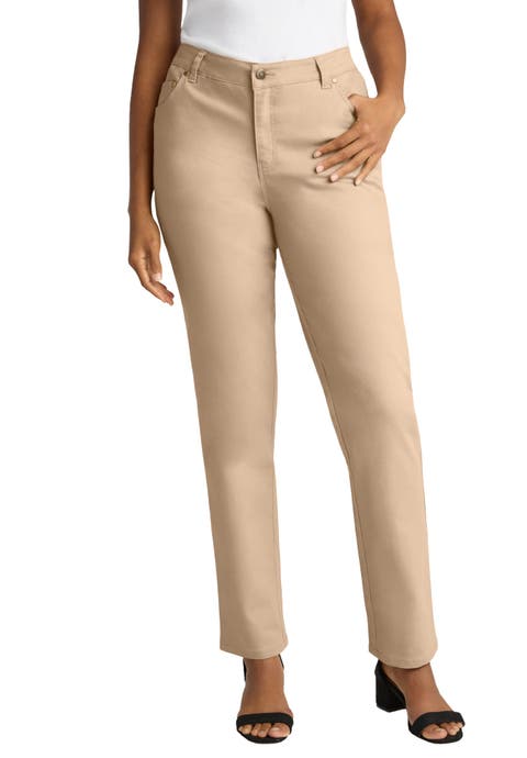 True Fit Stretch Denim Straight Leg Jean