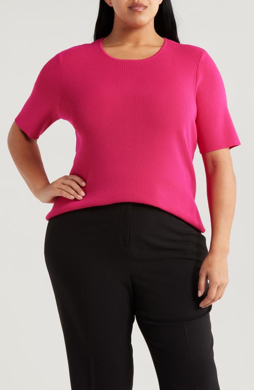 TAHARI ASL TAHARI ASL SHORT SLEEVE SWEATER