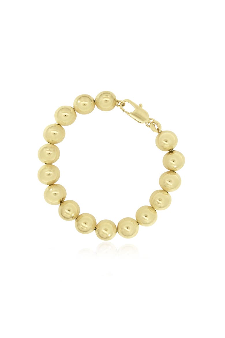 Jumbo Ball Bead Bracelet, Main, color, Gold Plated Sterling Silver