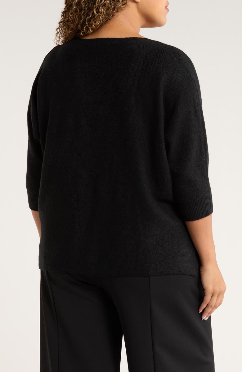 Vince Camuto Dolman Sleeve Sweater, Alternate, color, Rich Black