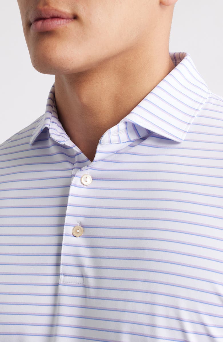 Peter Millar Basden Performance Jersey Polo, Alternate, color, White