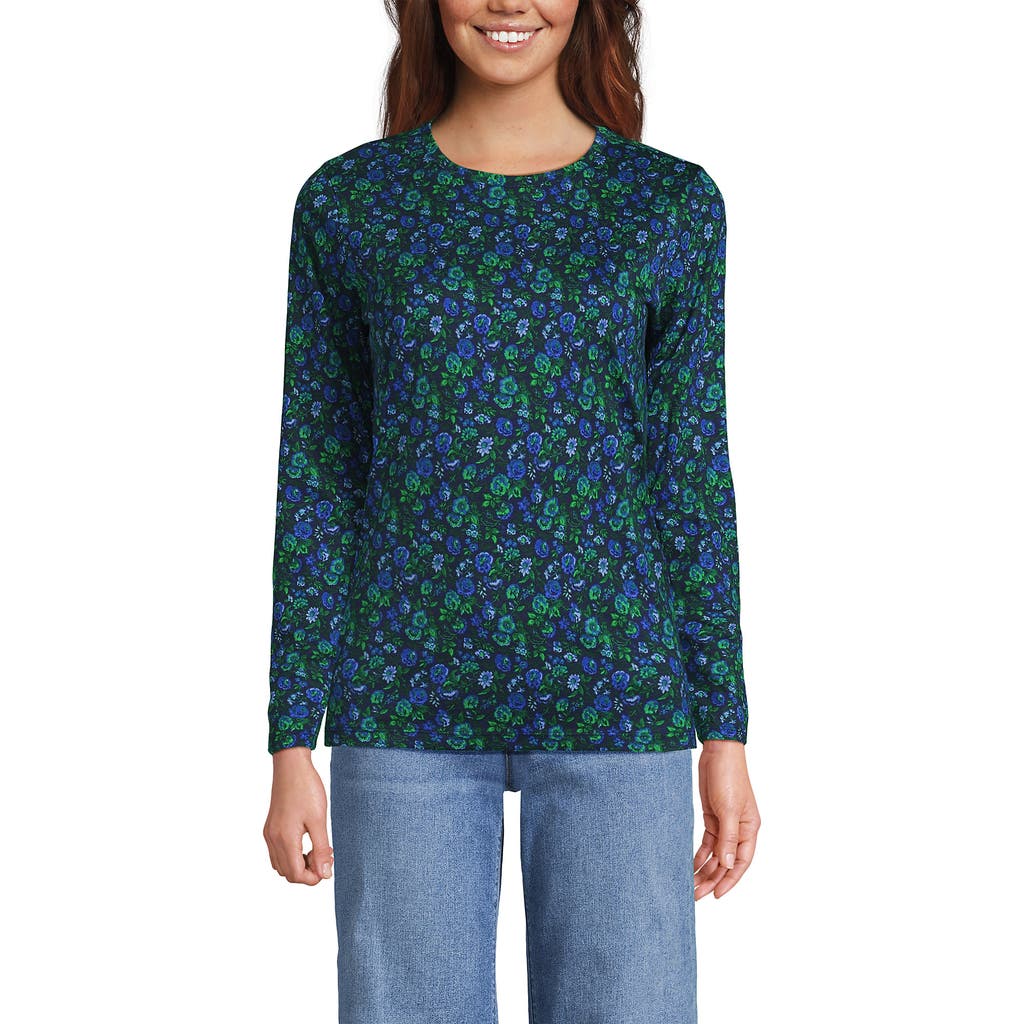 Lands' End Relaxed Supima Cotton T-shirt In Blue