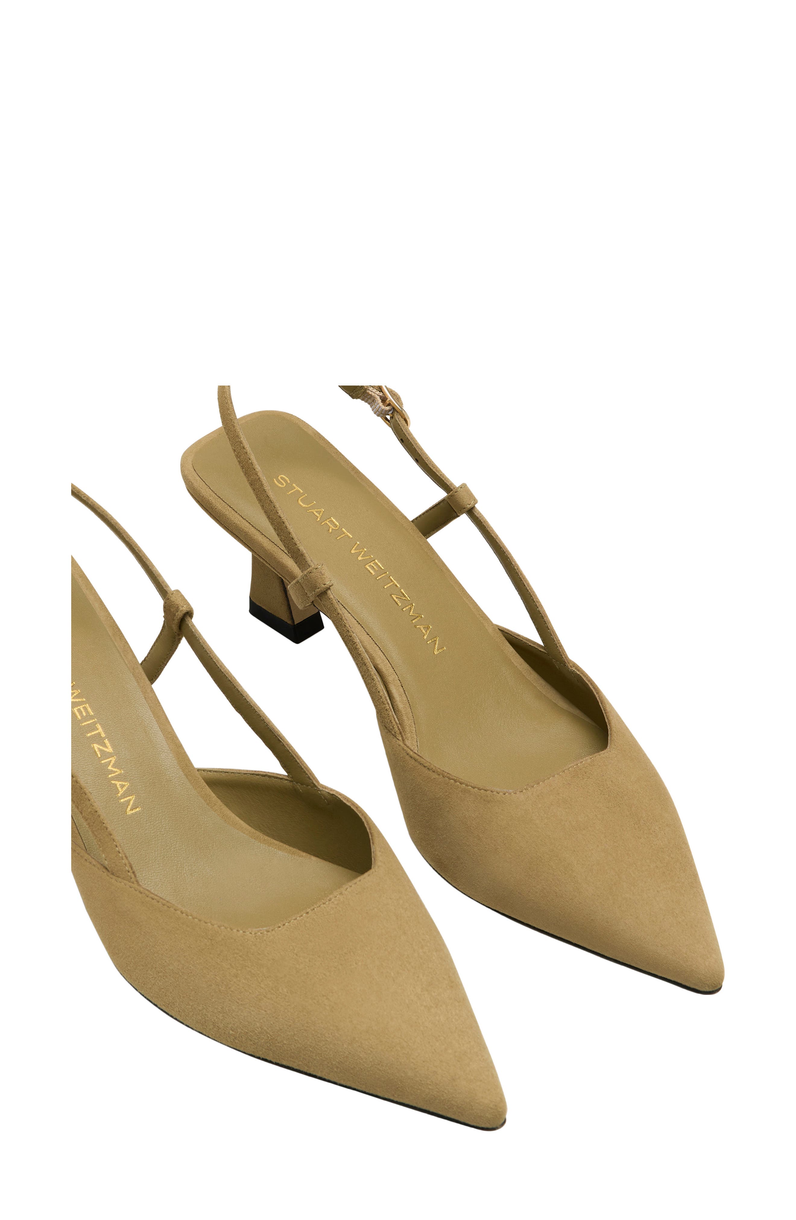 Vinnie 50 Slingback Pump, Alternate, color, GOLDEN OLIVE