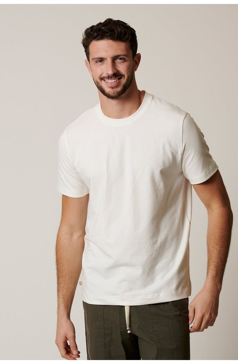 LEISURE LAB Everyday Cotton Modal T-Shirt, Main, color, Seashell