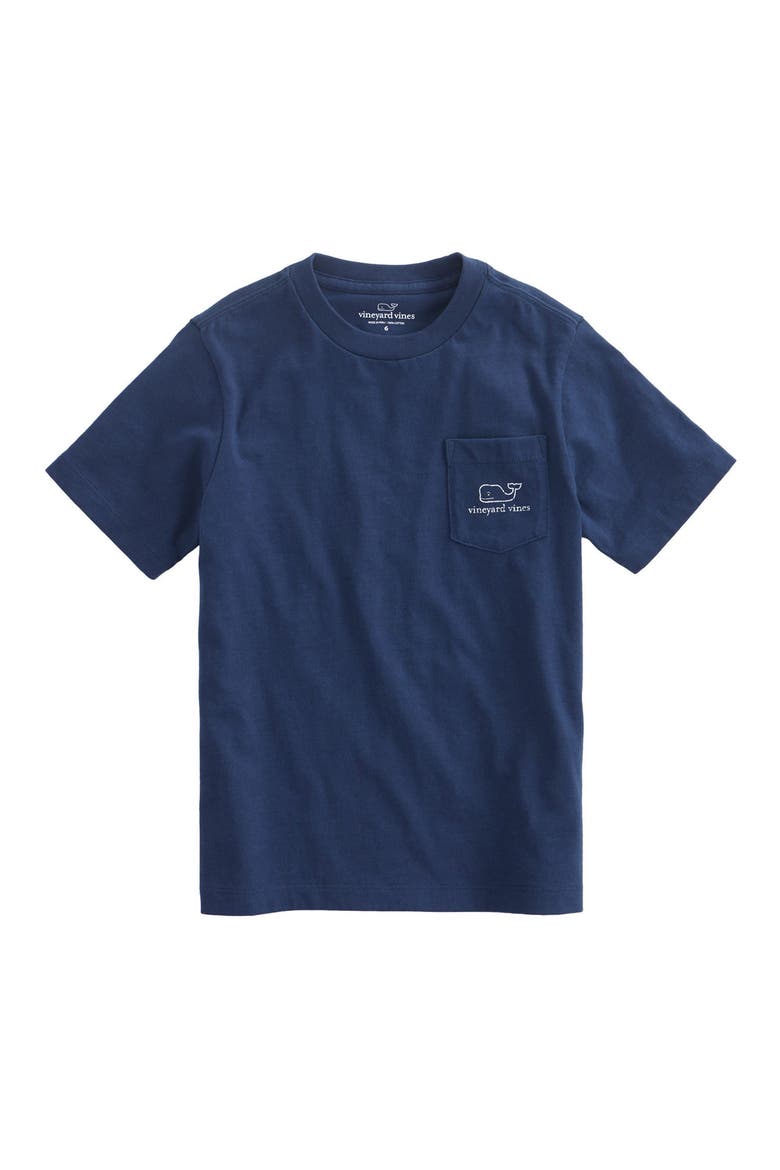 Kids' Whale Logo Pocket Graphic T-Shirt, Alternate, color, BLUE BLAZE