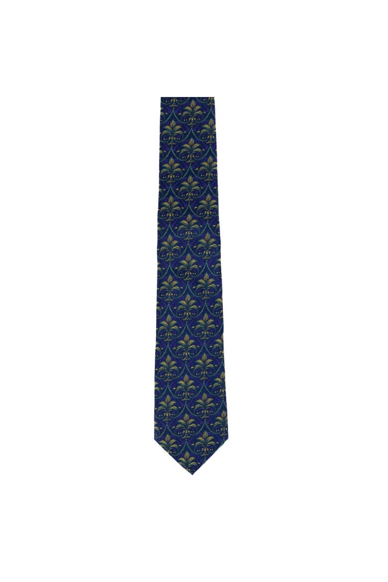 The French Quarter Fleur dis Lis Silk Novelty Necktie, Alternate, color, Purple
