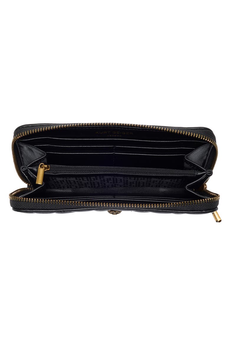 Kensington Stud Leather Wallet, Alternate, color, BLACK/COMB