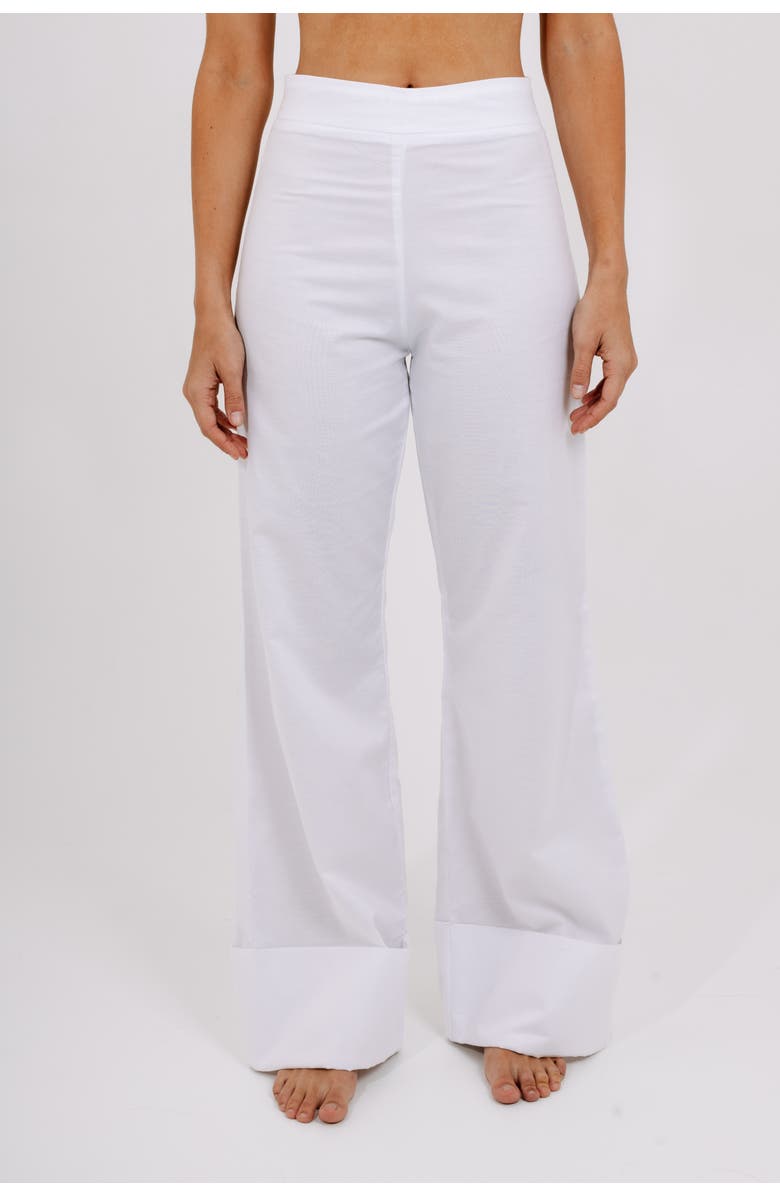 Valentina Gordon Breeze Wide-Leg Pants, Alternate, color, White