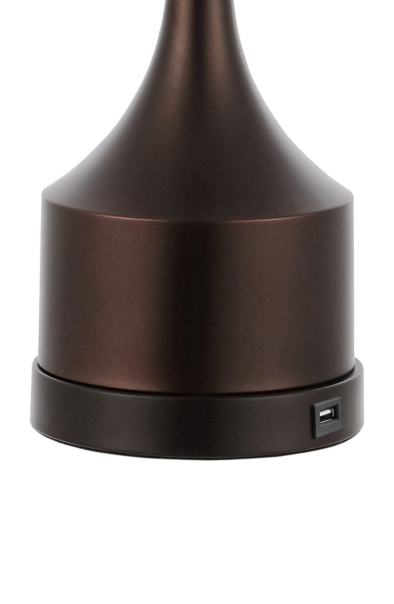 JONATHAN Y Cooper 26" Classic French Country Iron LED Table Lamp with USB Charging Port, Alternate, color, Oil Rubbed Bronze
