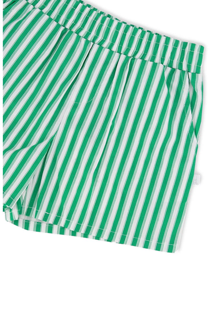 Elastic Waist Slant Pockets Striped Shorts, Alternate, color, Green Stripes