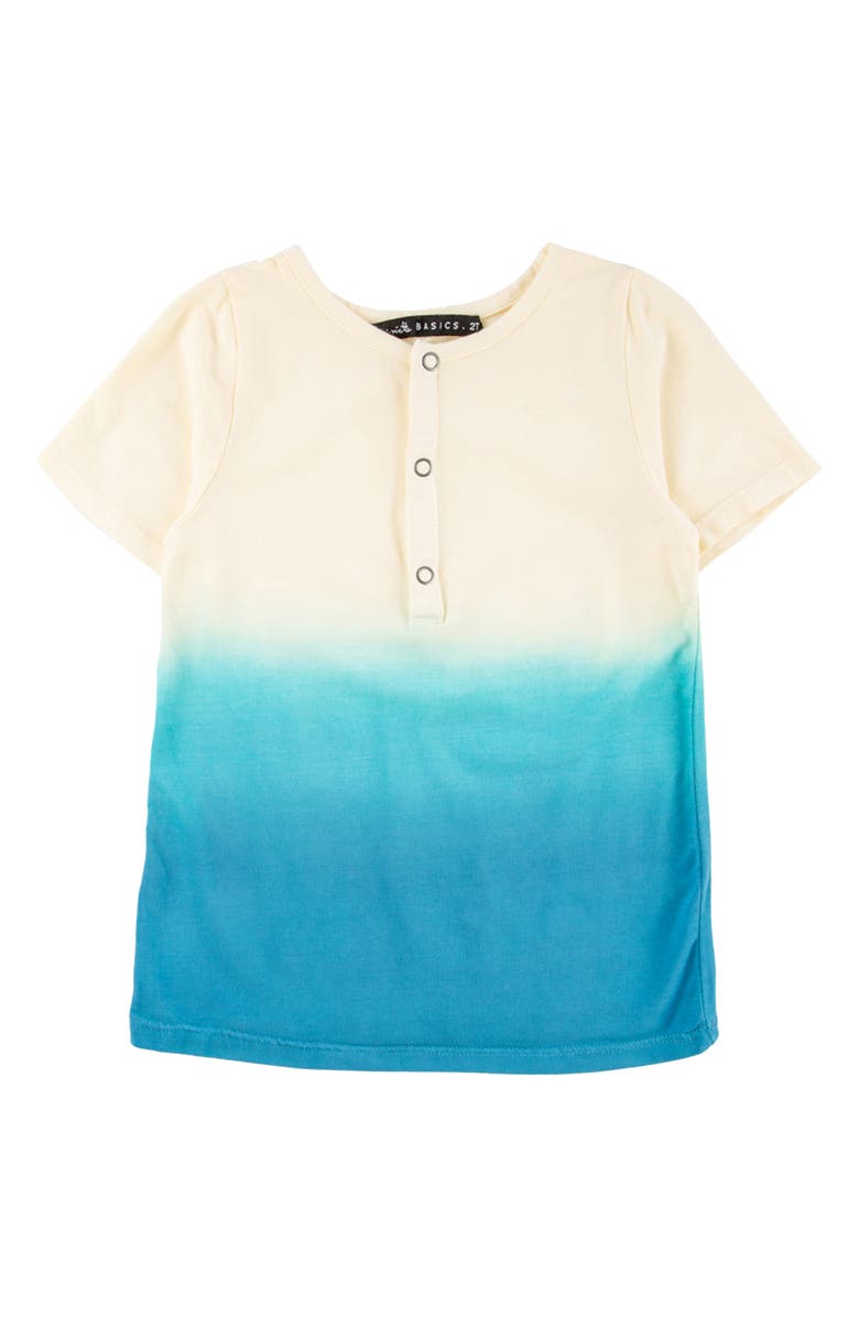 Miki Miette Kids' Pauli Ombré Short Sleeve Henley, Main, color, 