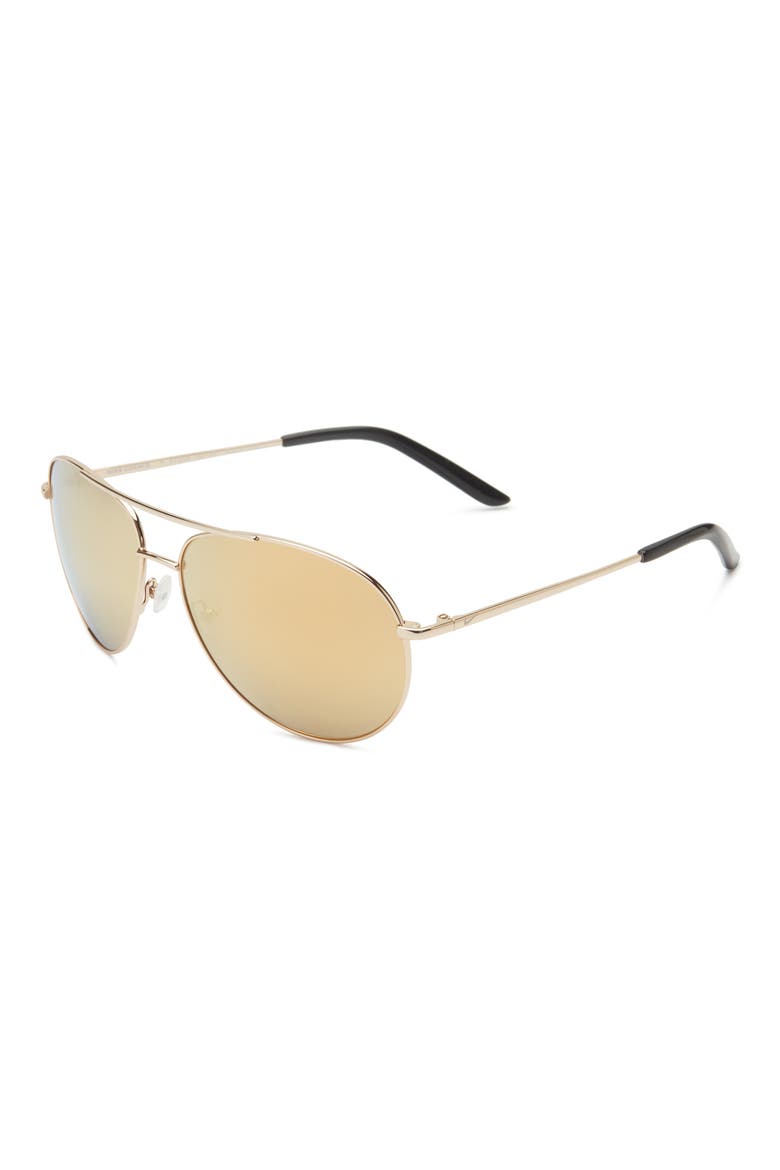 Chance 61mm Mirrored Aviator Sunglasses, Alternate, color, GOLD/BROWN/GOLD