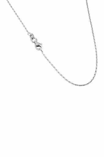 BEST SILVER Sterling Silver 0.8mm Sparkle Chain 16"