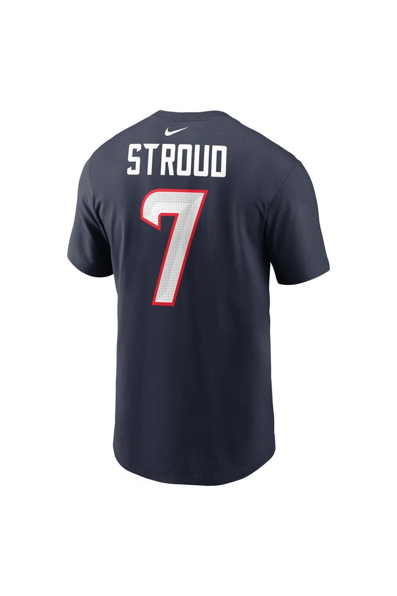 Youth Nike C.J. Stroud Navy Houston Texans Player Name & Number T-Shirt, Alternate, color, Navy