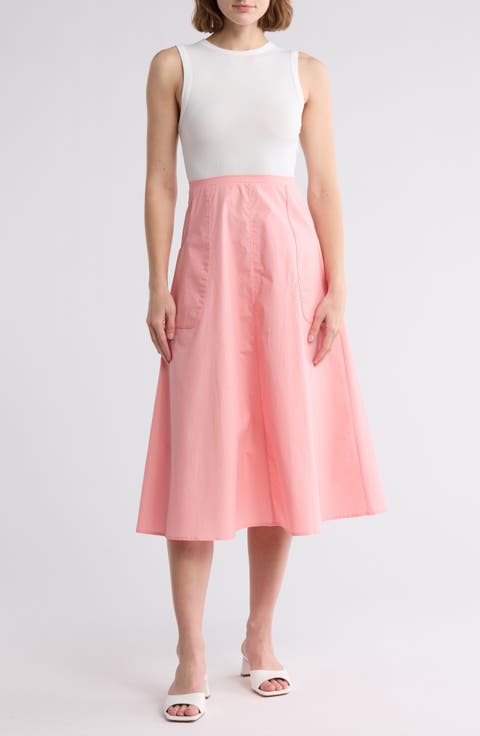 Kia Sleeveless Mixed Media Dress