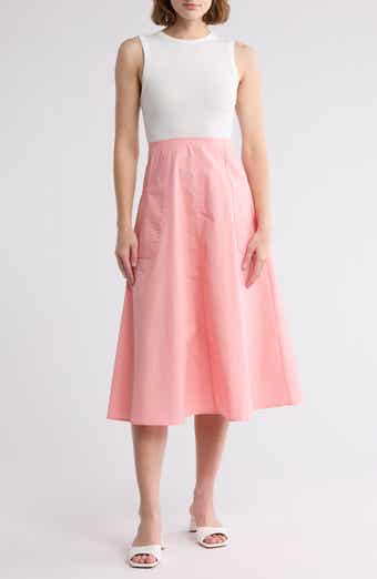 AREA STARS Kia Sleeveless Mixed Media Dress