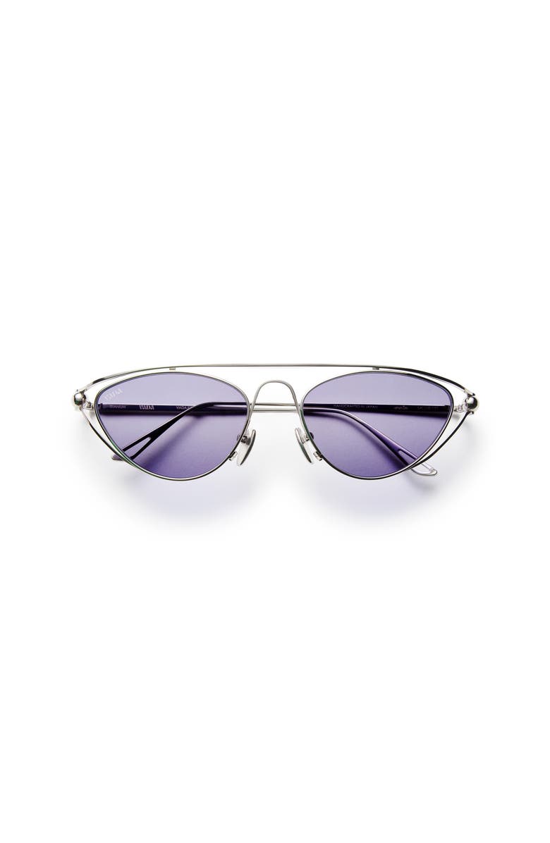 VADA Julia Sunglasses, Alternate, color, Silver Titanium